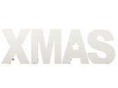 Text "XMAS" 2D, standing, white, MDF, w 100cm,...