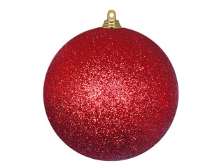 Weihnachtskugel B1 glitter rot, Ø 20cm, 1 Stück
