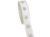 ribbon "glitter star row" w 25mm, l 20m,...