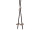 paire de bâtons de ski traditionnels, marron, bois, l 100cm