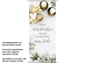 Textilbanner "Weihnachts-Text/Ambiente" 75 x...