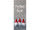 Textilbanner 3 Wichtel+Text 75x180cm, grau/weiss/rot Schlauchnaht oben+unten
