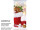 Textilbanner Nikolausstiefel 75x180cm, weiss/rot/grün Schlauchnaht oben+unten
