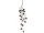 suspension pomme de pin "Vintage" marron/blanc, l 80cm, p 25cm, plastique