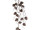 suspension pomme de pin "Vintage" marron/blanc, l 80cm, p 25cm, plastique