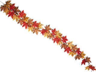 guirlande de feuilles dautomne mélange dérable couleur dautomne, l 190cm