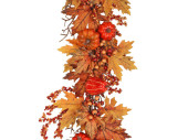 Herbstblätter-Kürbisgirlande, herbstbunt, L...