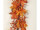 guirlande de feuilles dautomne avec baies, couleurs dautomne, p 30cm, l 150cm