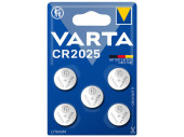 VARTA pile bouton CR2025 3V 5 pièces