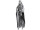 décoration suspendue squelette avec des yeix lumières, gris/noir, h180cm