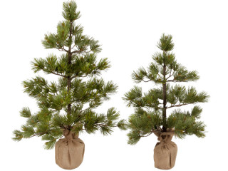 pin "Virginia" en jute, marron/vert, diff. tailles