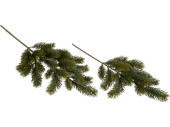 fir branch "Forest" green, plastic, var. sizes