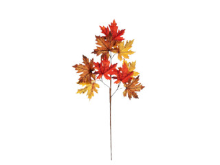 branche de feuilles dautomne "mix dérable" colorée, l 75cm, 9 feuilles
