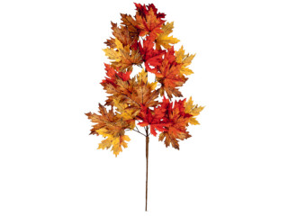 branche de feuilles dautomne "mix dérable" colorée, l 90cm, 27 feuilles