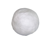 Schneeball Watte XL, weiss, schwer entflammbar, Ø...