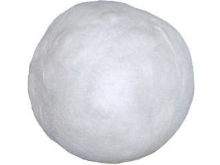 Schneeball Watte XL, weiss, schwer entflammbar, Ø 35cm