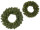 fir wreath "Forest" green, PE, flat back, var. sizes