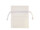 Organza-Säckchen 10er Set,  10 x 7cm, crème