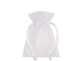 organza bag set of 10, 10 x 7cm, white