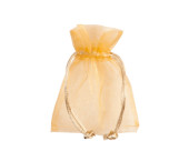 Organza-Säckchen 10er Set, 10 x 7cm, gold