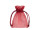 organza bag set of 10, 10 x 7cm, burgundy