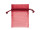 set de 10 sacs en organza, 10 x 7cm, bordeaux