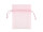 set de 10 sacs en organza, 10 x 7cm, rose