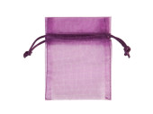 Organza-Säckchen 10er Set, 10 x 7cm, violett