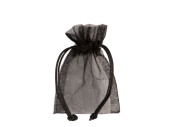 organza bag set of 10, 10 x 7cm, black