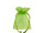 set de 10 sacs en organza, 10 x 7cm, vert foncé