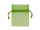 set de 10 sacs en organza, 10 x 7cm, vert foncé