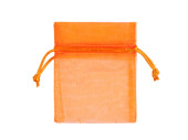 organza bag set of 10, 10 x 7cm, orange