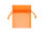 organza bag set of 10, 10 x 7cm, orange
