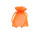 set de 10 sacs en organza, 10 x 7cm, orange
