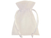 set de 10 sacs en organza, 17 x 12cm, crème