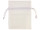 organza bag set of 10, 17 x 12cm, cream