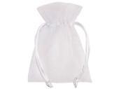 Organza-Säckchen 10er Set, 17 x 12cm, weiss