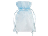 Organza-Säckchen 10er Set, 17 x 12cm, hellblau