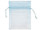 organza bag set of 10, 17 x 12cm, light blue