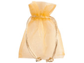 Organza-Säckchen 10er Set, 17 x 12cm, gold