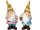 garden gnome "Oskar with flower hat", var. colors