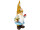 garden gnome "Oskar with flower hat", blue