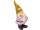 garden gnome "Oskar with flower hat", rose