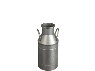 Milchkanne silber/grau, klein, Ø 16cm, H 35cm