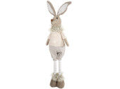 Hasenjunge Teleskopbeine, braun/beige, 21 x 13 x H 65 - 90cm