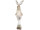 garçon lapin pieds télescopiques, brun/beige, 21 x 13 x h 65 - 90cm