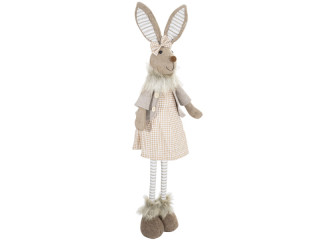 bunny girl telescopic legs, brown/beige, 21 x 13 x H 65 - 90cm