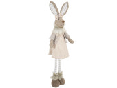 Hasenmädchen Teleskopbeine, braun/beige, 21 x 13 x H...