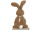 bunny fabric "from back", brown, 17 x 6 x h 30cm