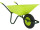 brouette « Garden XXL », 138 x 69 x 62cm, lime